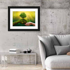 Surreal Forest Hand with Tree Wall Art