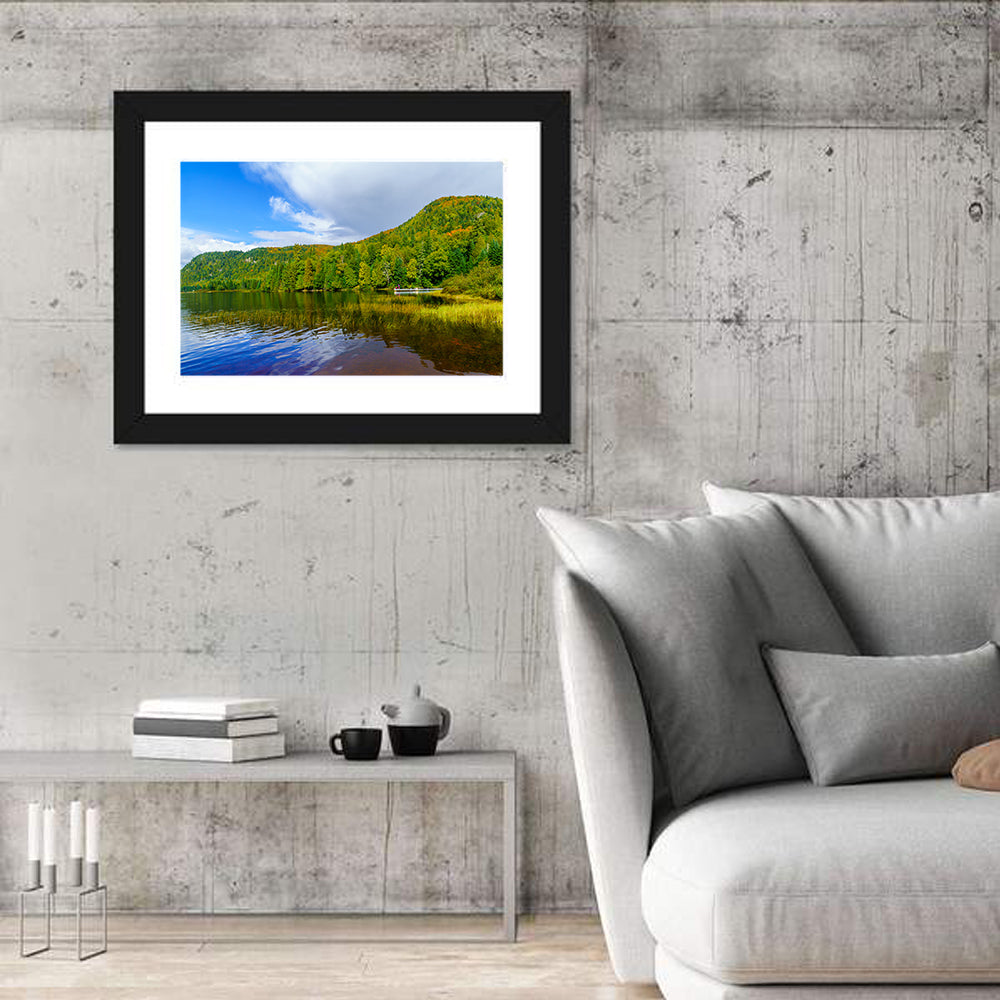 Monroe Lake Wall Art in a room, landscape
