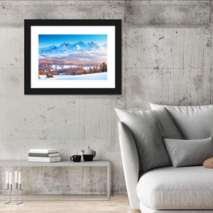 Snowy Mountain Peaks Wall Art