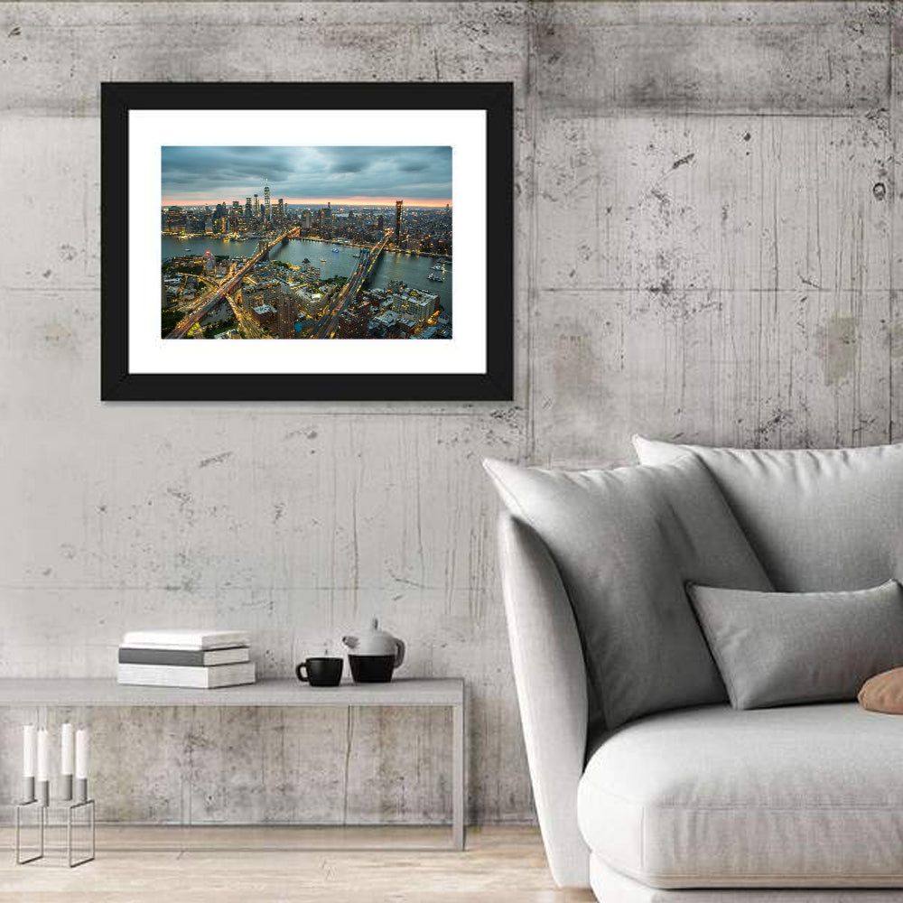 New York Twilight Cityscape Wall Art