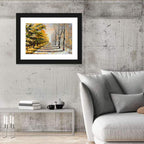 Autumn to Winter Forest Path Wall Art