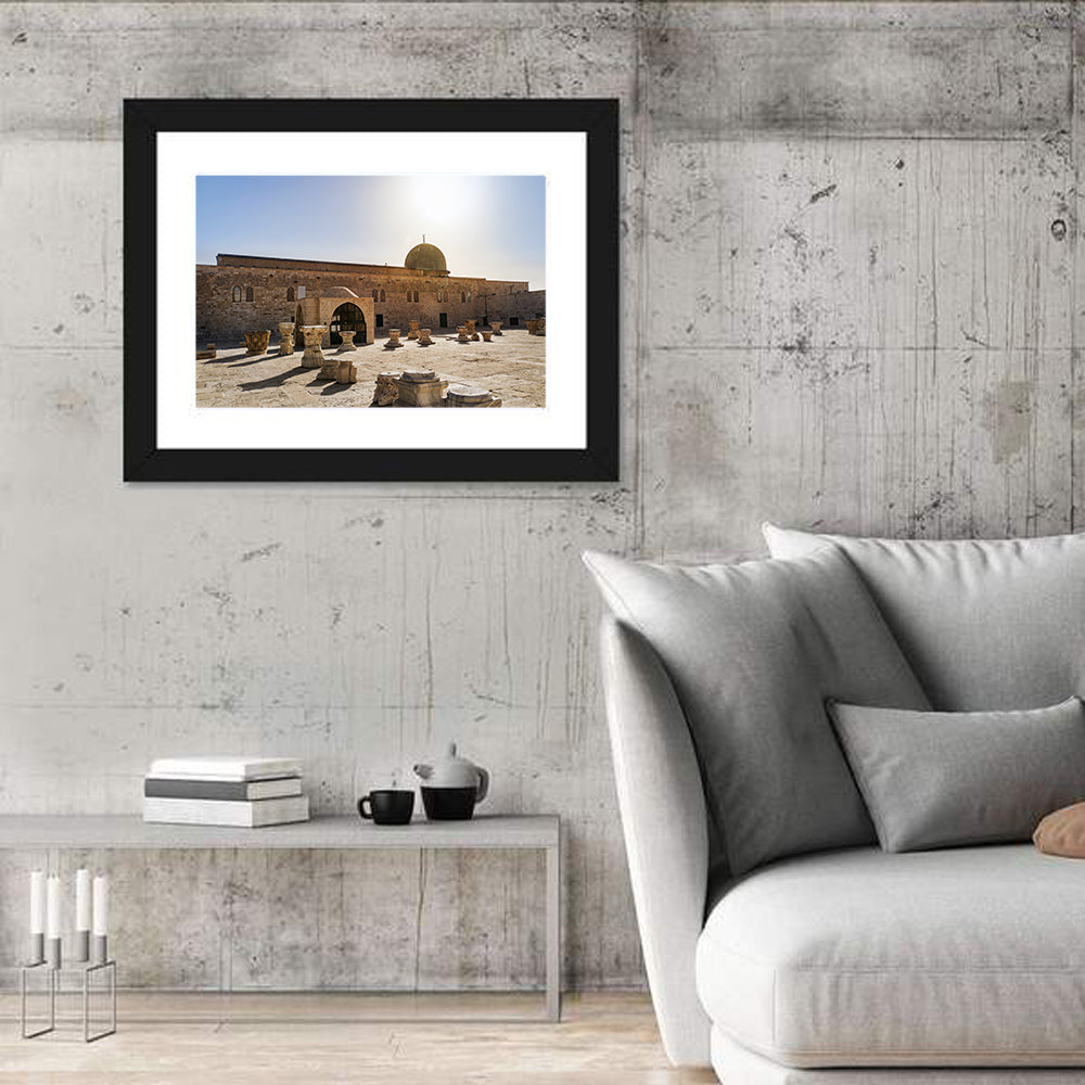 Al-aqsa Mosque Courtyard Wall Art in a room, landscape