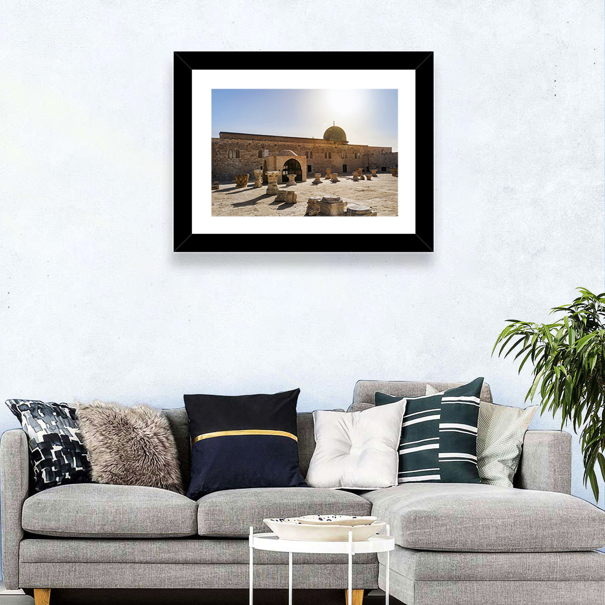 Al-aqsa Mosque Courtyard Wall Art in a room, landscape