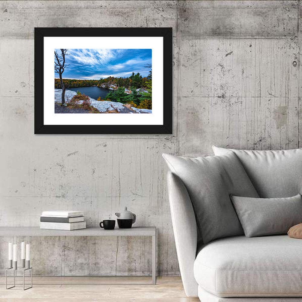 Lake Minnewaska Vista Wall Art in a room, landscape