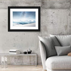 Starry Milky Way Over Snowy Peaks Wall Art