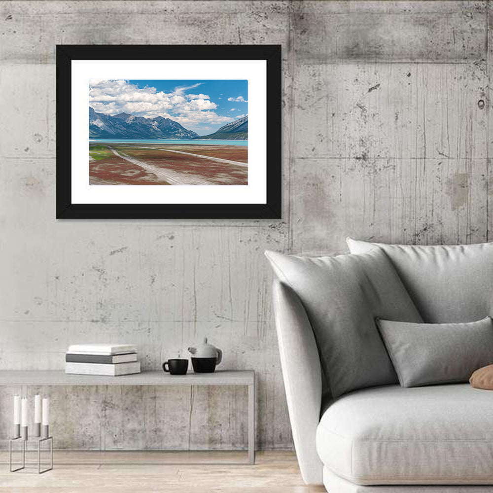 Douglas Fir Trail to Turquoise Lake Wall Art in a room, landscape