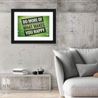 Do More What Makes You Happy, Green Leaf Wall Art