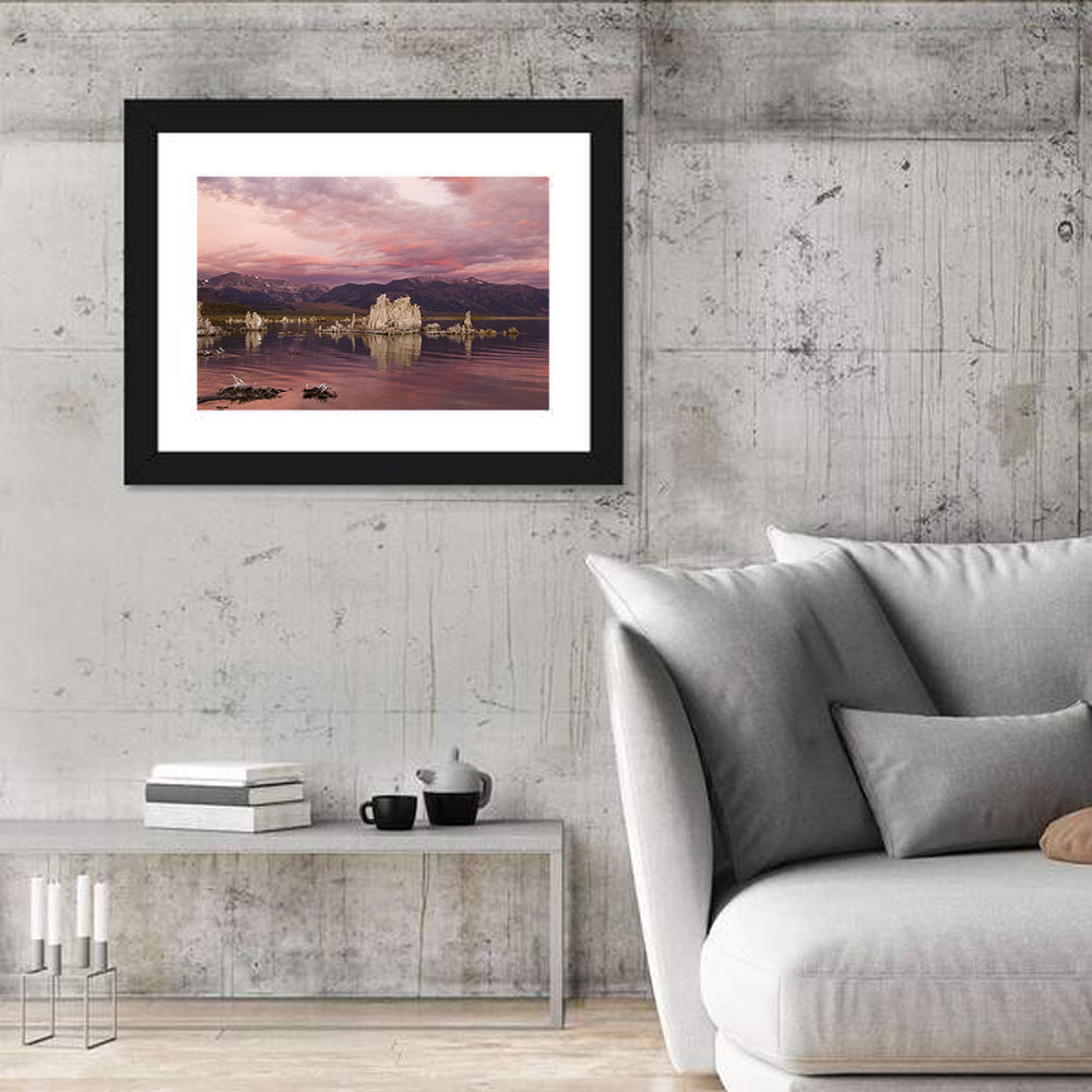 Mono Lake Sunset, Owens Valley Wall Art in a room, landscape