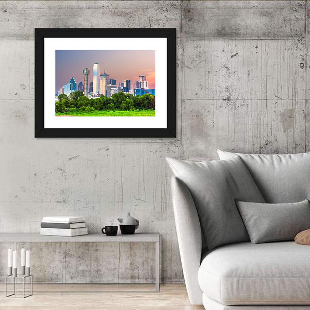 Dallas Golden Hour Skyline Wall Art