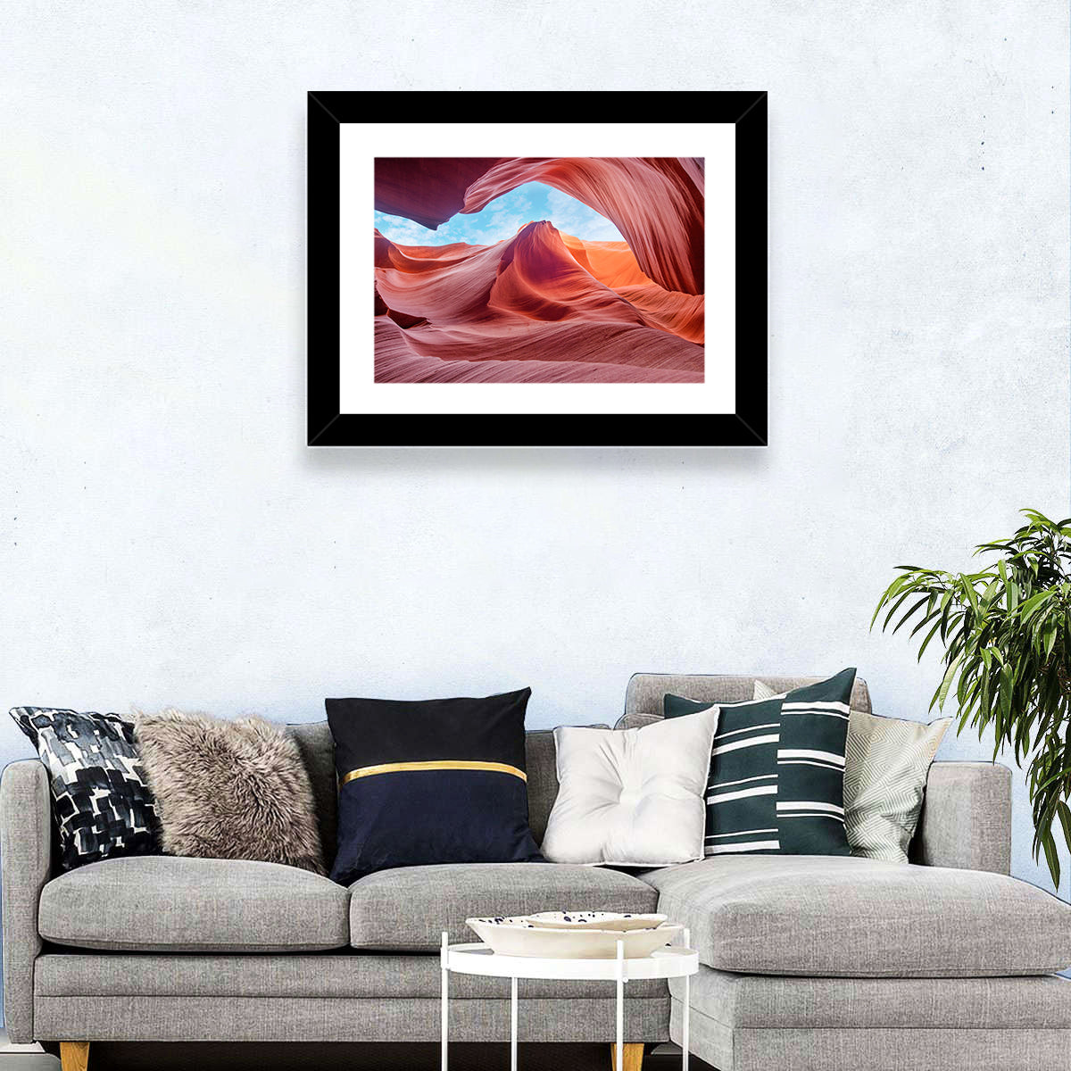 Antelope Canyon, Page Wall Art in a room, landscape