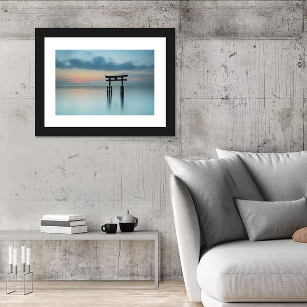 Itsukushima Torii at Dusk Wall Art