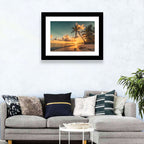 Golden Hour Palm Beach Sunset Wall Art