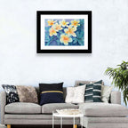 Watercolor Frangipani Cluster Wall Art
