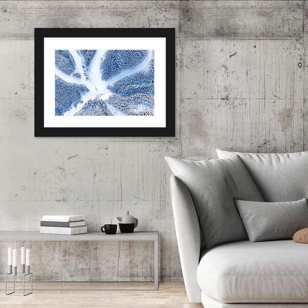 Birds-eye Ski Resort Landscape Wall Art