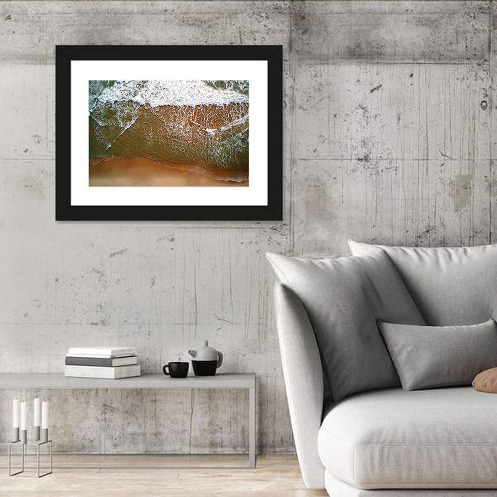 Misquamicut Beach Aerial View Wall Art