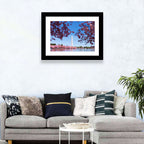 Washington Monument with Cherry Blossoms Wall Art