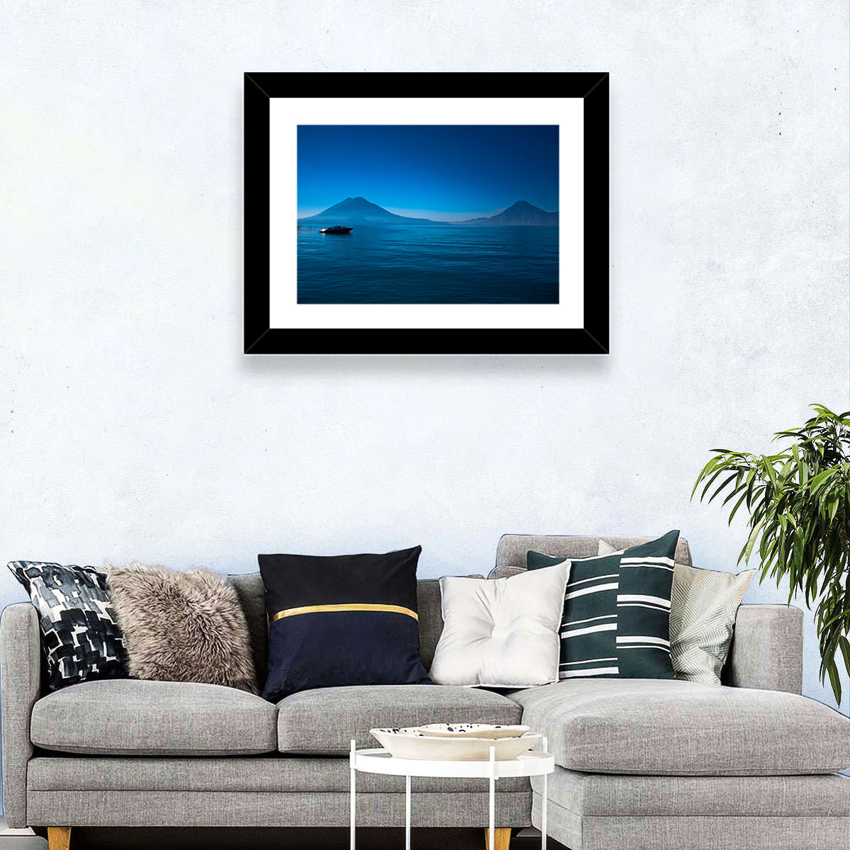 Boat At Lake Atitlan Wall Art