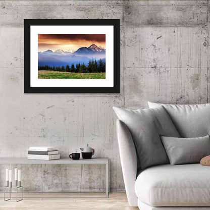 Austria Mountain Peaks Wall Art