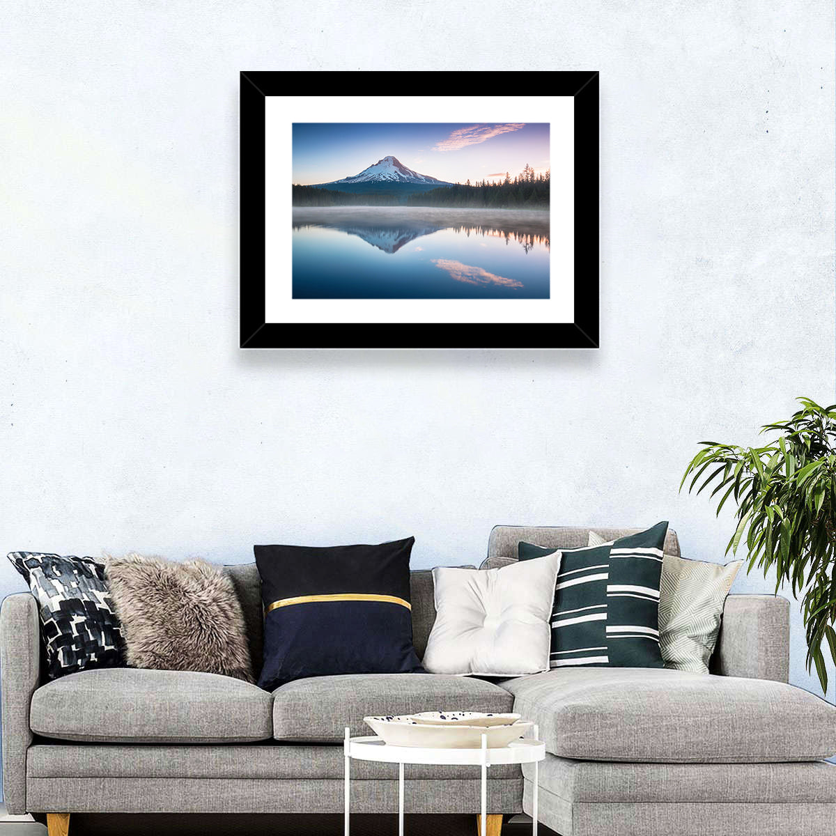 Mount Hood Reflection at Trillium Lake Wall Art