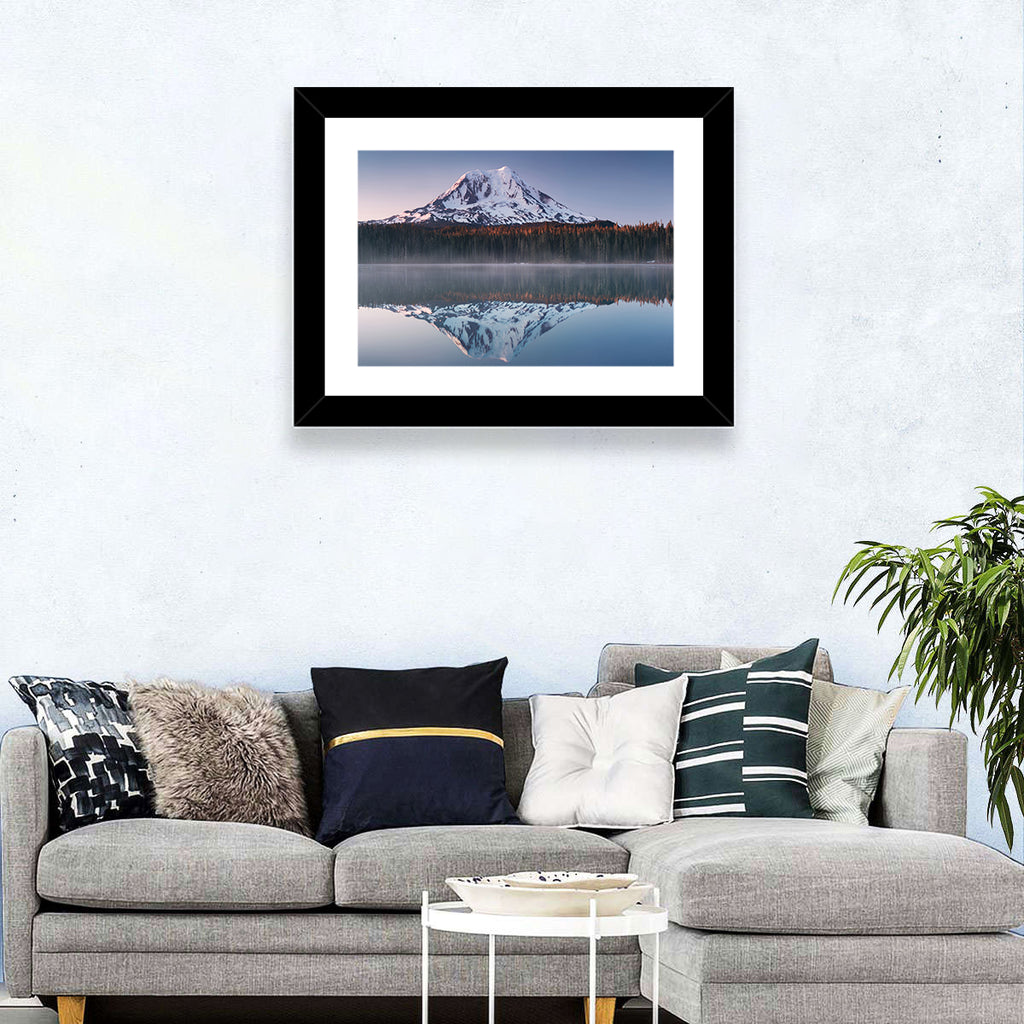 Mount Adams Sunrise Reflection Wall Art