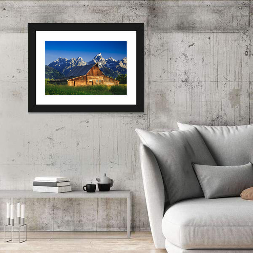 T.a. Moulton Barn, Grand Teton Wall Art in a room, landscape
