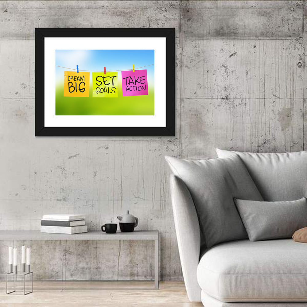 Dream Big Sticky Note Trio Wall Art