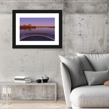 Weir Of Lake Wall Art