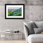 Faisal Mosque from Margalla Hills Wall Art