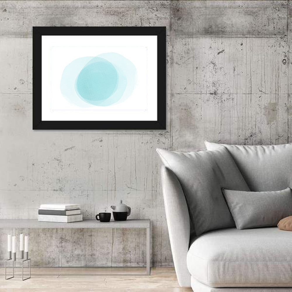 Translucent Blue Circles Wall Art
