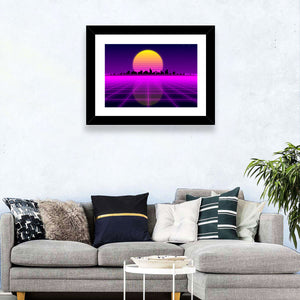 Neon Lights Sunrise Wall Art