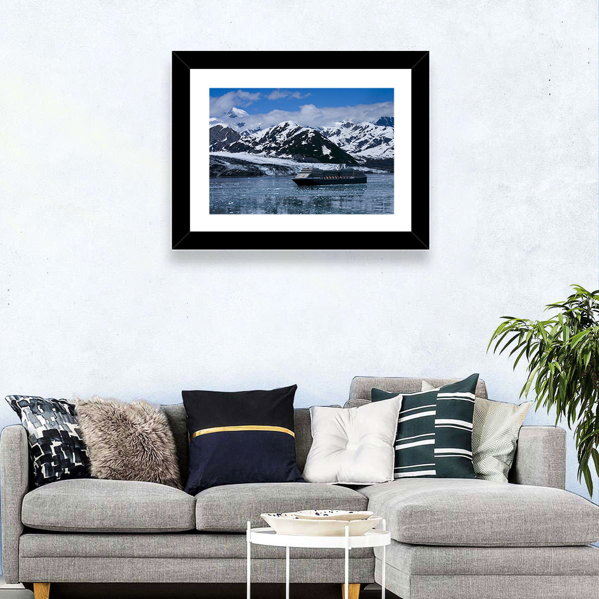 Cruise Ship in Yakutat Bay Wall Art