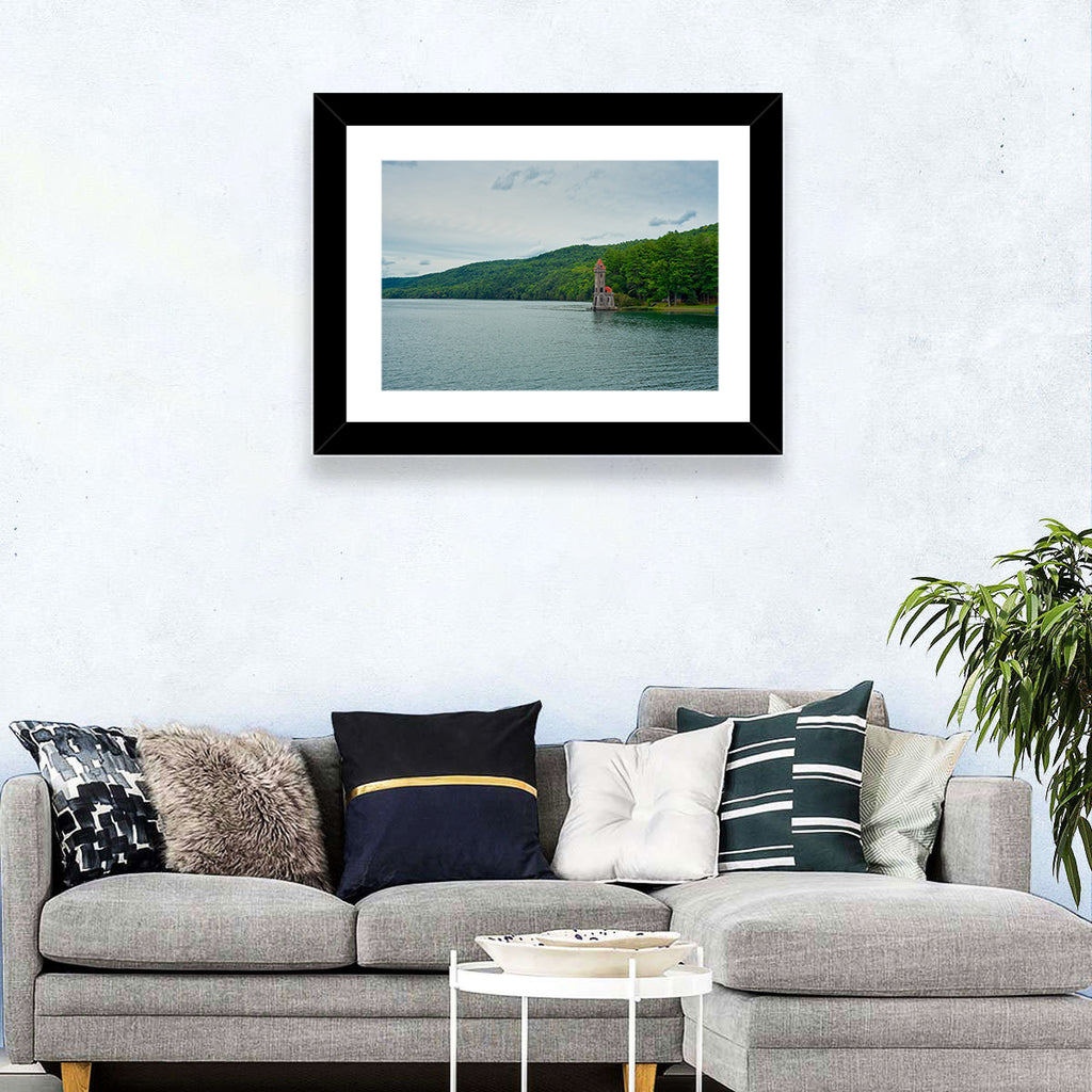 Otsego Lake View with Stone Tower Wall Art