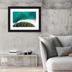 Clam Beach Aerial View Wall Art