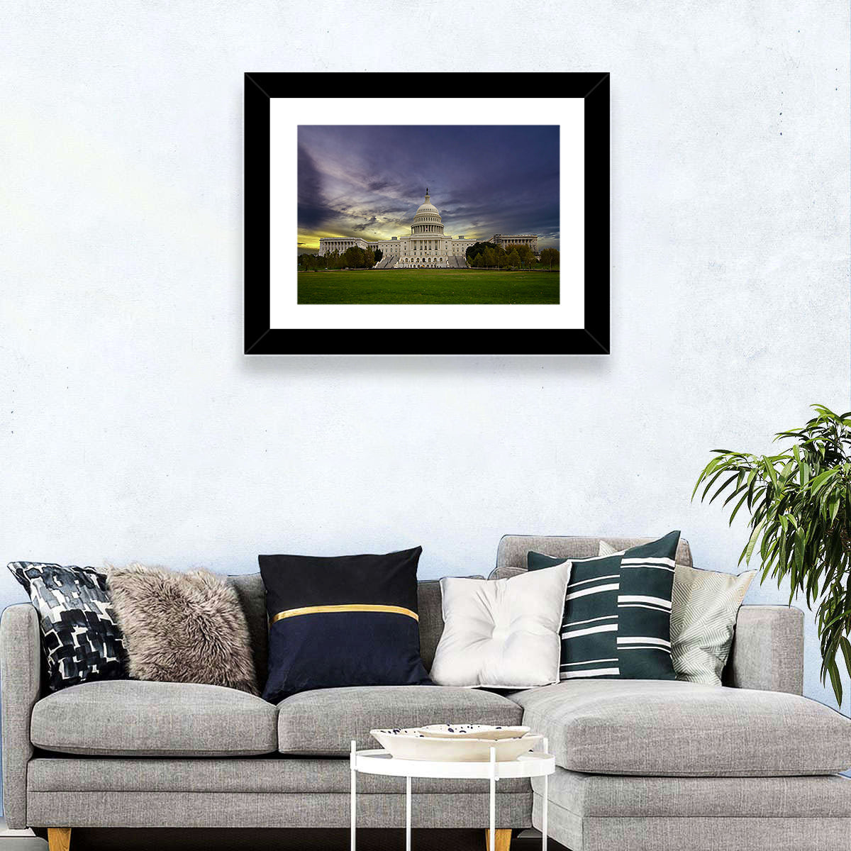 United States Capitol at Dusk Wall Art