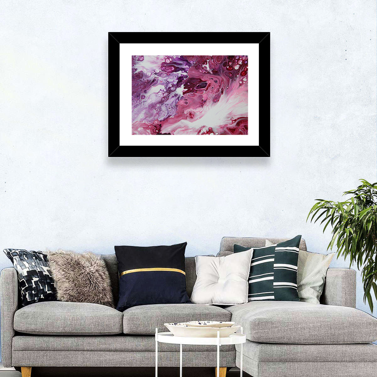 Flowing Bubbles Abstract Wall Art