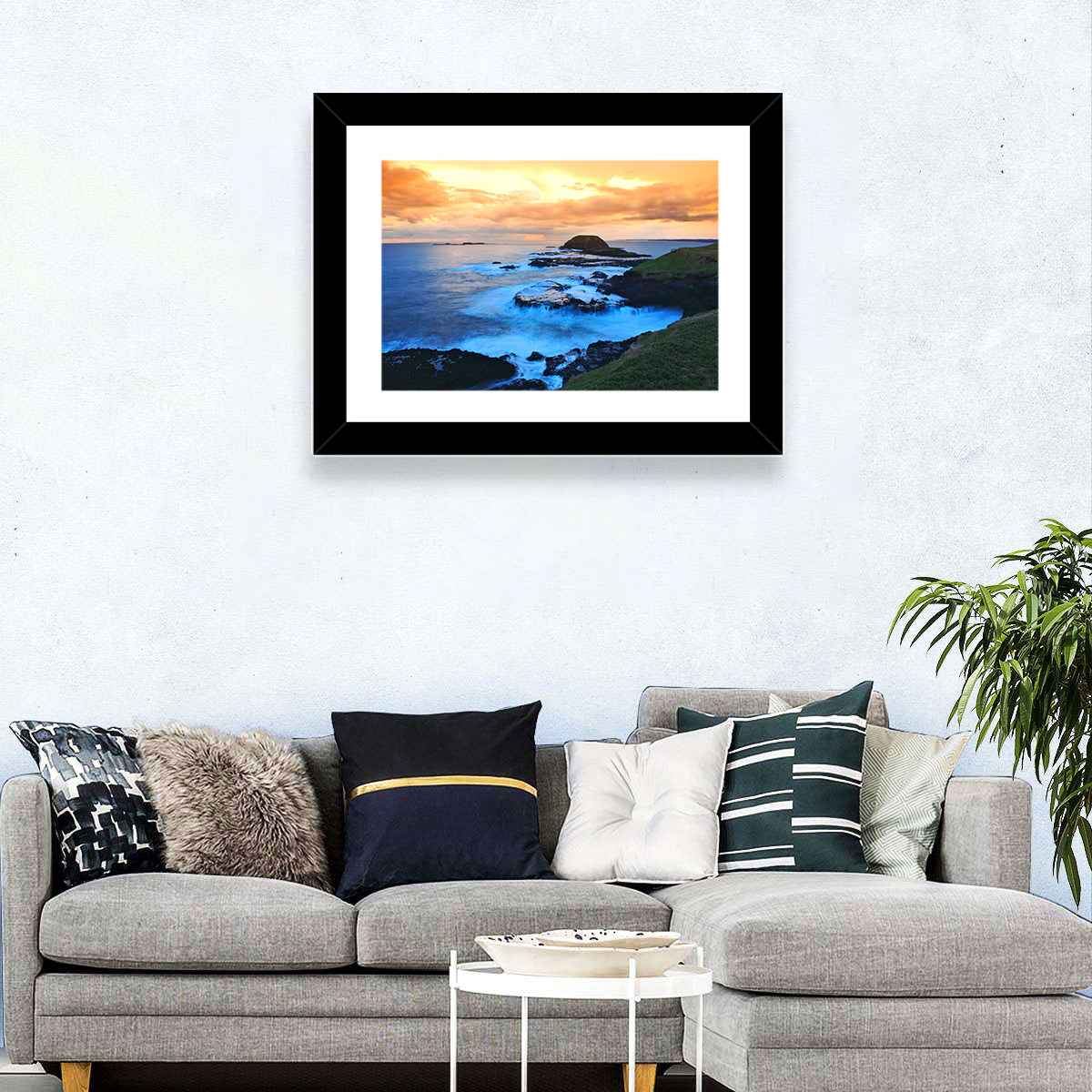 Phillip Island Cliffs at Sunset Wall Art