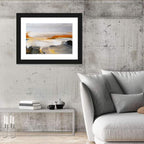Misty Coastal Horizon Wall Art