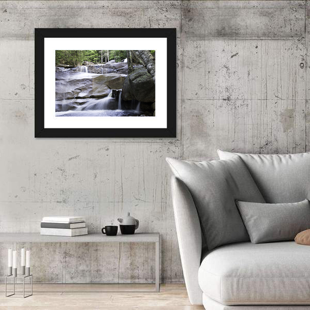 Diana's Baths Waterfall Wall Art in a room, landscape