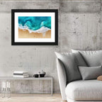 Turquoise Beach Aerial Wall Art