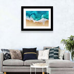 Turquoise Beach Aerial Wall Art