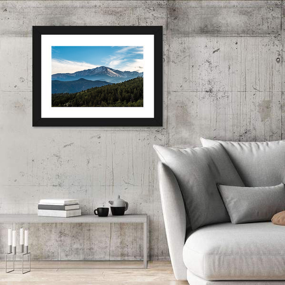 Pikes Peak Mountain Landscape Wall Art