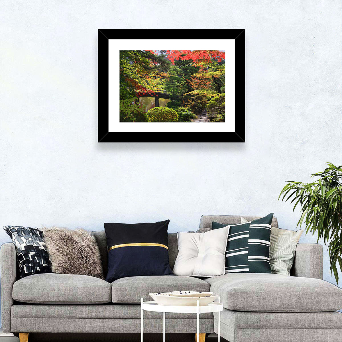 Rinoji Temple Autumn Garden Wall Art