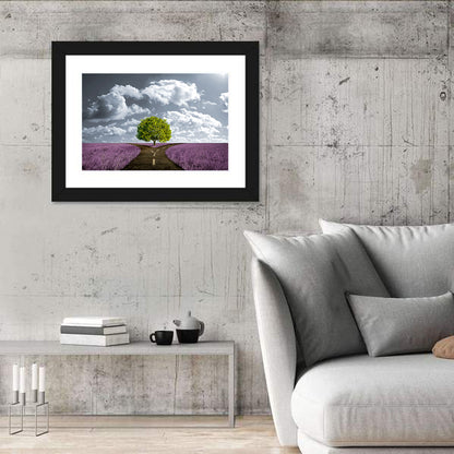 Lavender Meadow Crossroad Wall Art