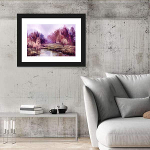 Watercolor Autumn Forest Wall Art