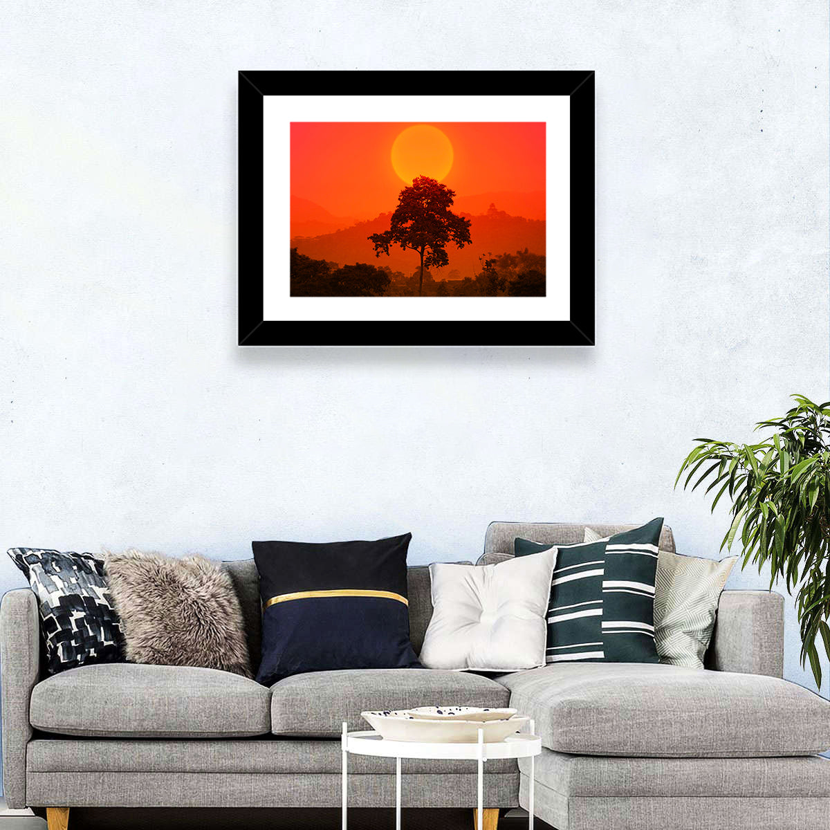 African Summer Sunset Wall Art