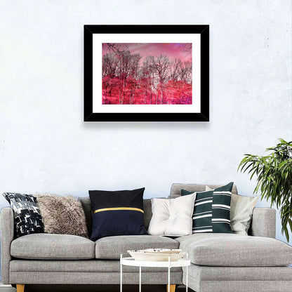 Autumn Trees Reflection Wall Art