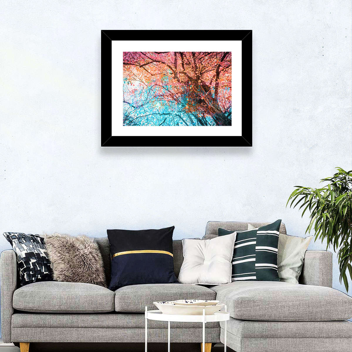 Autumn Tree Abstract Wall Art