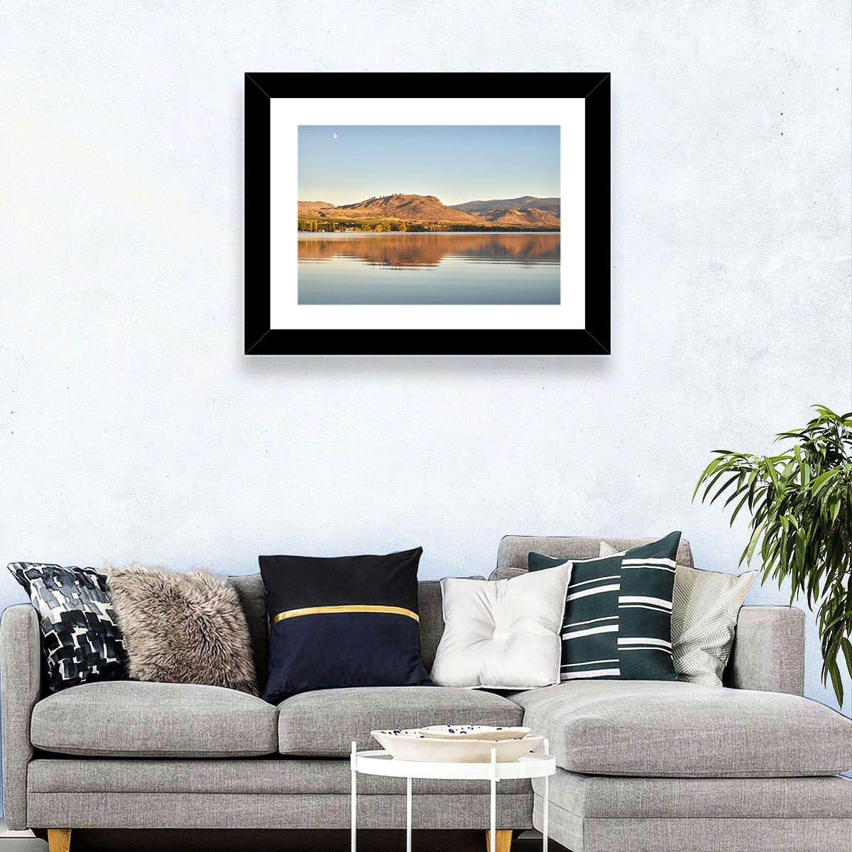 Osoyoos Lake Moonlit Reflection Wall Art