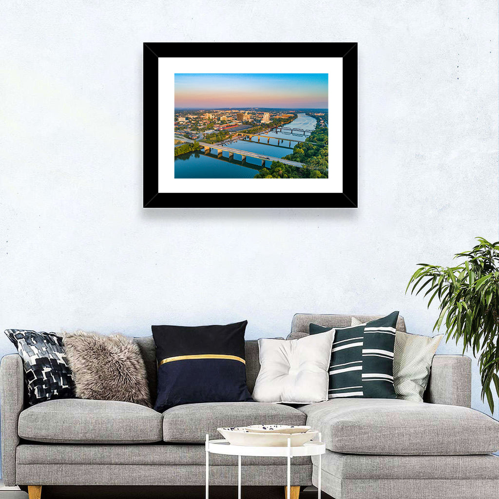 Augusta Savannah River Skyline Wall Art