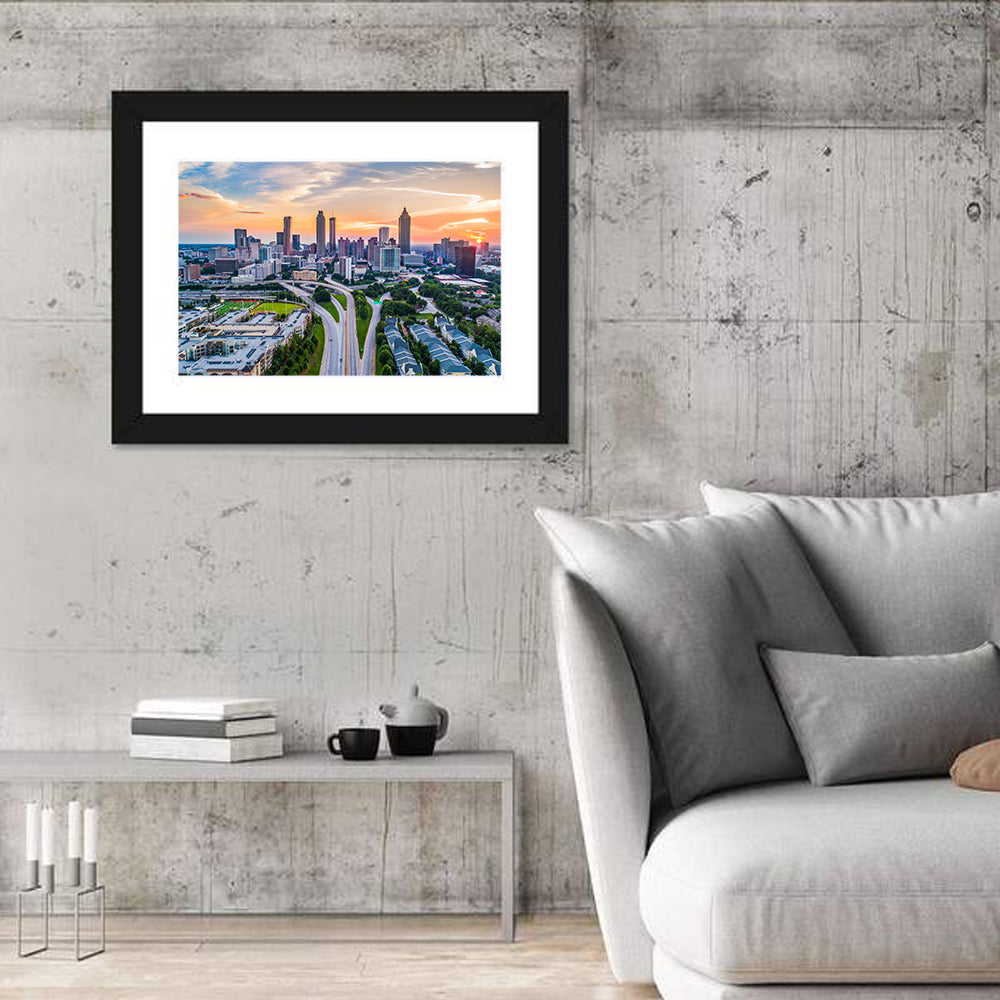 Downtown Atlanta Skyline Wall Art